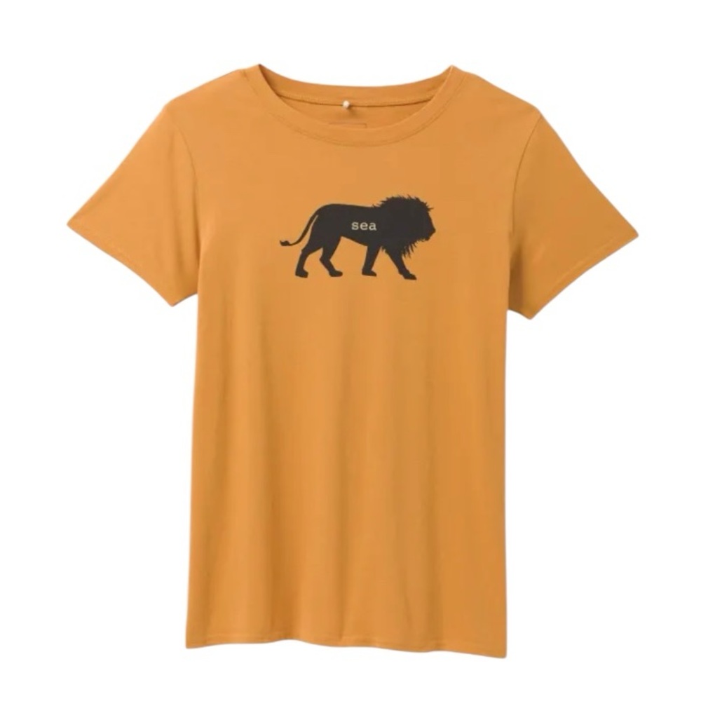 NWT Prana Women’s Journeyman T- Shirt Sea Lion Organic Cotton Casual